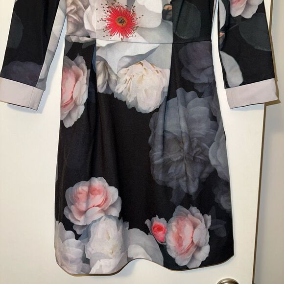 Ted Baker Kaleesa Chelsea Collared Flower Dress Size 1 (XS) EUC - Picture 2 of 16